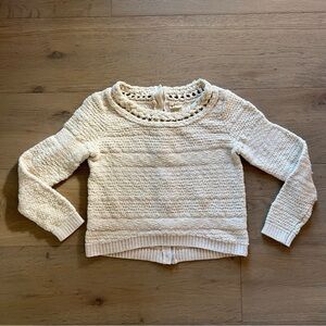 Moth Knitted Crop Pullover